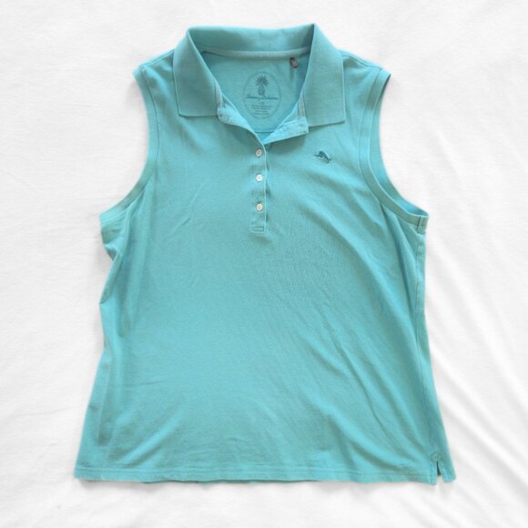 Tommy Bahama Women's Classic Paradise Sleeveless Polo [L] - Picture 3 of 8